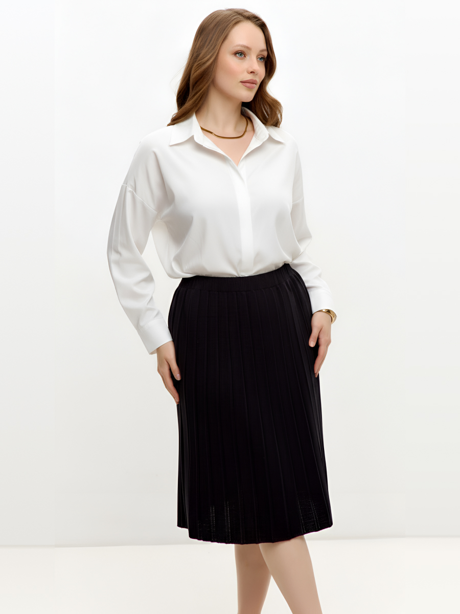 Юбка женская 254-0224 Мультитекс. Цвет чёрный.