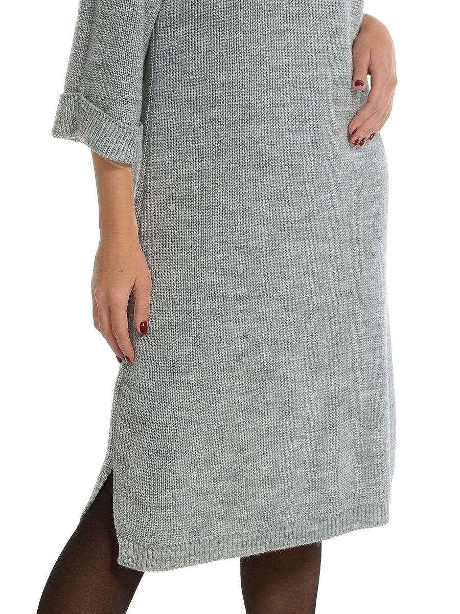 Платье женское 261-9838 Мультитекс. Цвет серый меланж.