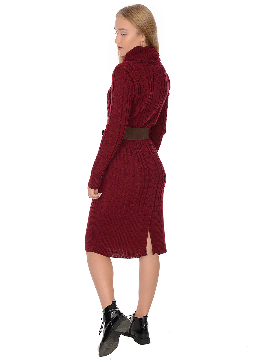 Платье женское 262-3531 Мультитекс. Цвет бордо.