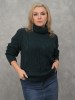 Свитер женский 215-2863 Мультитекс. Цвет изумруд темный.