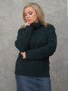 Свитер женский 215-2863 Мультитекс. Цвет изумруд темный.