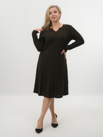 Платье женское 262-2830 Мультитекс. Цвет коричневый темный.