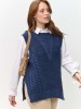 Жилет женский 241-2708 Мультитекс. Цвет джинс.