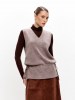 Жилет женский 241-1490 Мультитекс. Цвет бежевый меланж.