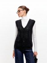 Жилет женский 241-9884 Мультитекс. Цвет чёрный.