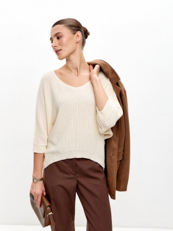 Джемпер женский 213-5643 Мультитекс. Цвет кремовый.