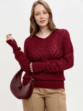 Джемпер женский 213-0129 Мультитекс. Цвет бордо.