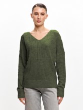 Джемпер женский 213-0318 Мультитекс. Цвет хаки.