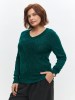 Джемпер женский 213-3151 Мультитекс. Цвет малахит темный.