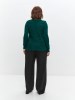 Джемпер женский 213-3151 Мультитекс. Цвет малахит темный.
