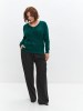 Джемпер женский 213-3151 Мультитекс. Цвет малахит темный.