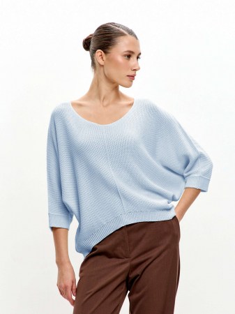 Джемпер женский 213-5643 Мультитекс. Цвет голубой.