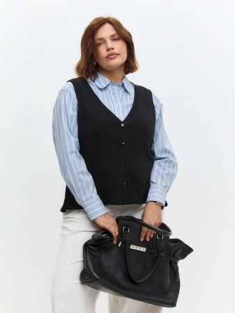 Жилет женский 241-2900 Мультитекс. Цвет черный.