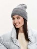 Шапка женская 291-5636 Мультитекс. Цвет серый меланж светлый.
