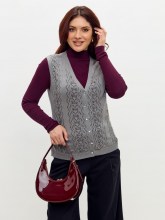 Жилет женский 241-9884 Мультитекс. Цвет серый.