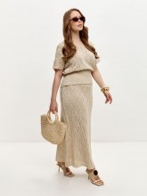 Юбка женская 256-0320 Мультитекс. Цвет лен.