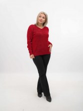 Джемпер женский 213-3151 Мультитекс. Цвет красный.