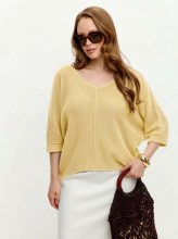 Джемпер женский 213-5643 Мультитекс. Цвет желтый.