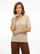 Джемпер женский 214-5810 Мультитекс. Цвет лён.