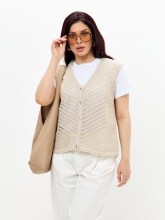 Жилет женский 241-5647 Мультитекс. Цвет лён.