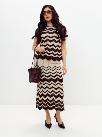 Юбка женская 256-1718 Мультитекс. Цвет лён.