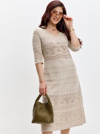 Платье женское 261-9797 Мультитекс. Цвет лён.