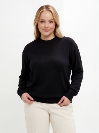 Джемпер женский 213-7430 Мультитекс. Цвет чёрный.