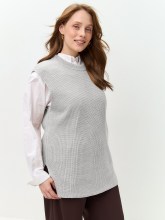 Жилет женский 241-3282 Мультитекс. Цвет серебро.