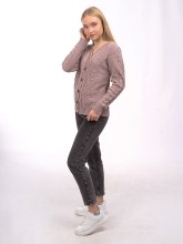 Жакет женский 222-8252 Мультитекс. Цвет пудра.