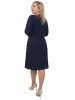 Платье женское 262-2830 Мультитекс. Цвет синий темный.