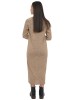 Платье женское 262-7347 Мультитекс. Цвет бежевый меланж.